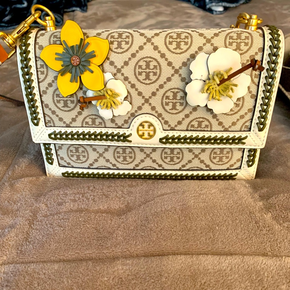 Tory Burch T Monogram Braided Handbag / Crossbody